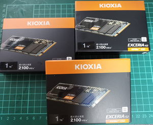 新品未開封◆キオクシア KIOXIA◆NVMe SSD◆EXCERIA G2 SSD-CK1.0N3G2/N (1TB)◆3台あります。