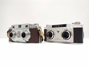 REVERE STEREO 33 35mm F3.5 + TDC COLORIST II 35mm F3.5 リベレ ティーディーシー ステレオカメラ 2台セット ∩ 6DEC2-23