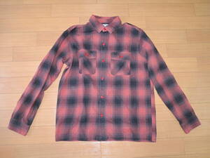NEIGHBORHOOD ネイバーフッド LOGGER チェックシャツ M 赤黒 / 長袖 ブロック