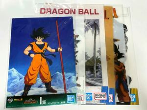 ドラゴンボール　鳥山　明　一番くじ ビジュアルシート&ビジュアルボード　6枚セット　悟空　フリーザ