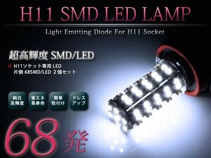 LEDフォグランプ フィット Fit GD1 2 3 4 LEDバルブ ホワイト 6000K相当 H11 174発 SMD 2個セット 交換用