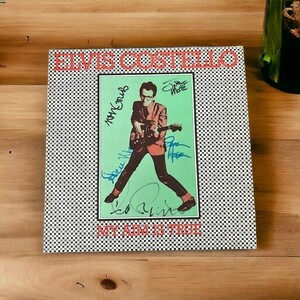 Elvis Costelloエルビス・コステロ John McFeeジョン・マクフィー Sean Hopperシ... 直筆サイン入り LP レコード 送料無料