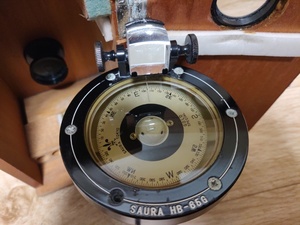 佐浦計器 磁気コンパスSAURA HB-65G 航海計器 ハンドベアリングコンパス
