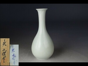 【西】Ｑ086 韓国人間文化財『池順鐸』花瓶 共箱