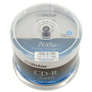 Victor パソコン用CD-R SR80FP55SJ5 55枚 [管理:1000025354]