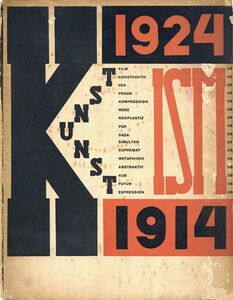 エル・リシツキー/ハンス・アルプ「Die Kunstismen 1914-1924」　Eugen Rentsch Verlag　1925年　El Lissitzky/Hans Arp