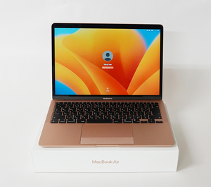 Apple MacBook Air M1チップ メモリ8GB SSD256GB 13.3インチ A2337 充放電回数15回[ゴールド]　美品　送料無料