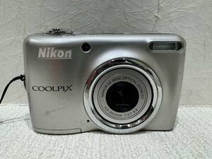 【KIM-1162】1円～ Nikon COOLPIX L23 ニコン クールピクス デジタルカメラ コンパクト カメラ シルバー 動作未確認