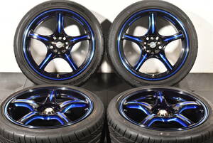 ☆Weds WedsSport SA-50M 18インチ☆PCD100 8J +45☆ダンロップ ディレッツァ DZ101☆225/40R18☆86 BRZ レガシィ インプレッサ☆