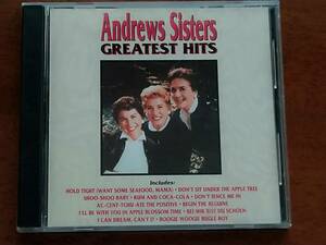 アンドリュー・シスターズ　グレイティスト・ヒット　Andrew Sisters Greatest HITS