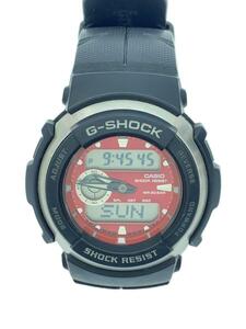 CASIO◆クォーツ腕時計・G-SHOCK/デジアナ/ラバー/BLK/BLK