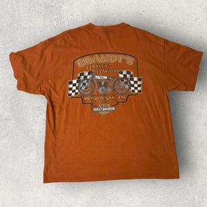 Harley-Davidson ハーレーダビッドソン USA製 2010 Tシャツ オレンジ 半袖 XL相当 古着 卸
