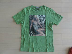 美品 HYSTERIC GLAMOUR BLONDIE Heart of Glass 半袖Tシャツ 緑 Mサイズ 0224CT17