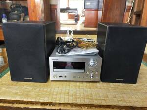 ONKYO オンキョー CDレシーバー CR-555 13年製 スピーカー システム D-055 リモコン欠品 