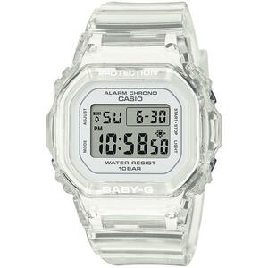 BABY-G 小型 スリム スクエア デジタル ホワイト スケルトン 反転液晶 レディース腕時計 BGD-565US-7JF 新品 未使用 国内正規品