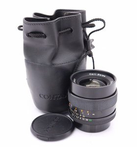 【ト滝】CONTAX コンタックス Carl Zeiss Distagon 2,8/28 レンズ カメラレンズ ブラック 収納袋 DE950DEM86