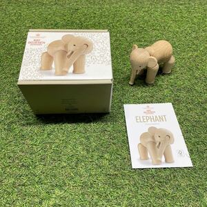 GX177 KAY BOJESEN－カイ・ボイスン 木製フィギュア ELEPHANT 北欧 木製玩具 インテリア 雑貨 未使用 保管品 フィギュア