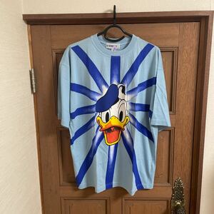 ICEBERG ドナルドダックプリントTシャツ Lサイズ イタリア製　ディズニー