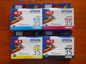 【純正】EPSON　IC-35・4色、期限切れ