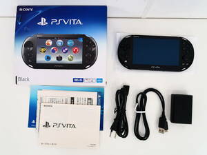 BU545/PlayStation Vita 本体 Wi-Fiモデル ブラック PCH-2000 ZA11 /動作確認済み