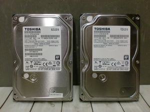 【3.5インチHDD/1TB 2台】東芝 DT01ACA100 7200rpm SATA