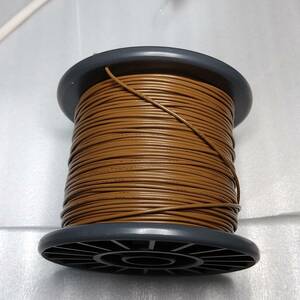 【切り売り】　電子工作用　耐熱ビニル電線　AWG24(0.2sq相当)　UL1007　茶　スズメッキ　撚り線　1m単位　〒84～　(切売り)　#07JW