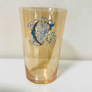 イギリスアンティーク　1900年頃　イニシャル Lustie Glass