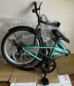 【新品未使用】サイモト自転車 折りたたみ自転車 20型 プロスペリティ206(ナイルブルー/外装6段変速) FDB206-D-6