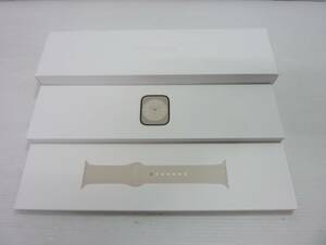 CV5444tb 1円セール Apple Watch Series 8 （GPSモデル） 41mm スターライトアルミニウムケースとスターライトスポーツバンド MNP63J/A