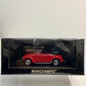 MINICHAMPS 1/43 Volkswagen 1303 Cabriolet Red 1972-80年 ミニチャンプス フォルクスワーゲン ビートル カブリオレ VW Beetle ミニカー