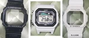 #最終値下げ！見逃し厳禁！送料無料 CASIO G-SHOCK GLX-5600 本体 中古 & ベゼル/ベルト 黒 中古 & 白 ベゼル 中古 / ベルト 新品 & 取説付