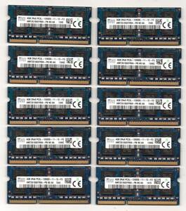 SKhynix ★ DDR3ノート用メモリ　2Rx8　PC3L-12800S　4GB×10枚セット ☆ 両面16枚チップ ★