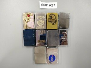 0501A27　ライター　喫煙具　Zippo　おまとめ10点　Marlboro　VICTORY55　など　※着火未確認・現状渡し