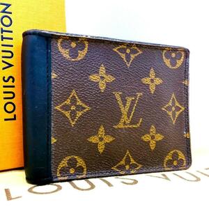 R464 極美品希少 ルイヴィトン 二つ折り財布 ウォレット モノグラム ポルトフォイユ LOUIS VUITTON