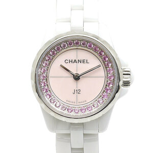 シャネル CHANEL J12 XS H5512 レディース クオーツ ホワイトセラミック ピンクサファイア 1200本限定