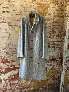 40s BURBERRYS IRISH TWEED COAT ヴィンテージ ビンテージ バーバリー アイリッシュツイード コート チンストラップ 30s トラッド 送料無料