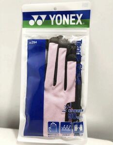 DP 2点在庫 新品 LLサイズ(23,24cm)ヨネックス YONEX ハーフ テニス グローブ 6 AC294ピンク 手袋