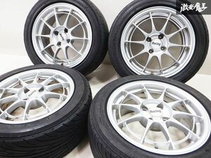 ◆希少!! ENKEI エンケイ NT03 15インチ 7J +41 4穴 PCD100 ヨコハマ 205/50R15 4本 タイヤ付き ロードスター シビック インテグラ イフト