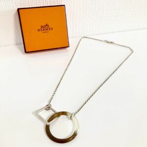 激レア☆HERMES ネックレス シルバー バッファローホーン 極美品☆