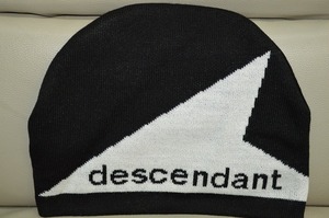 新品未使用 DESCENDANT ディセンダント SKI BEANIEオルカロゴジャカードニットキャップ 182MADS-HT02 定価6,000円+税