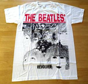 新品未使用 The Beatles Revolver Tシャツ M ライトアイボリー ザ・ビートルズ リボルバー ロックT rock バンドT