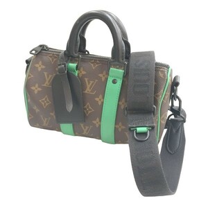 四条 LOUIS VUITTON ルイヴィトン モノグラム マカサー キーポル バンドリエール 25 M46249 8061000167768 H13