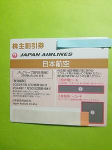 ［即決］即対応可能　JAL日本航空株主割引優待券1ー9枚バラ売り　2024年11月30日まで有効　23C　101