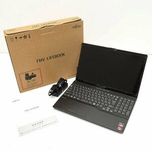 ▽506559 【美品】FUJITSU ノートPC LIFEBOOK FMVA43F1B 動作確認済 初期化済 15.6インチ 富士通