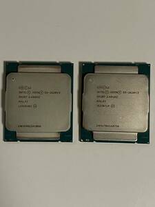 送料無料 intel XEON E5-2620V3 Intel CPU×2枚 2.40GHz/ターボ最大3.20Ghz 6コア 12スレッド ソケット FCLGA2011-3 サーバー用 【中古品】