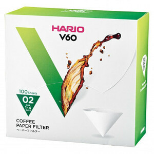 ハリオ Ｖ60 用ペーパーフィルターW100枚箱入り-02WK HARIO VCF-02-100WK