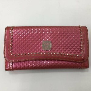 ANNASUI 表記無し アナスイ 財布 長財布 Wallet Long Wallet 桃 / ピンク / 10000342