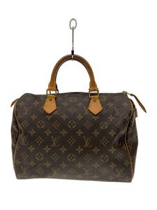 LOUIS VUITTON◆1)スピーディ35_モノグラム・キャンバス_BRW/PVC/BRW