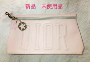 ★新品　未使用★ 非売品　ディオール Dior クラッチバッグ ポーチ　キーホルダー　チャーム　ノベルティ Christian 星　スター