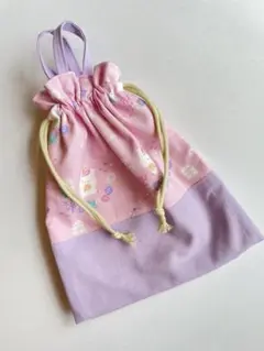 ハンドメイド　巾着( 給食袋/コップ袋)